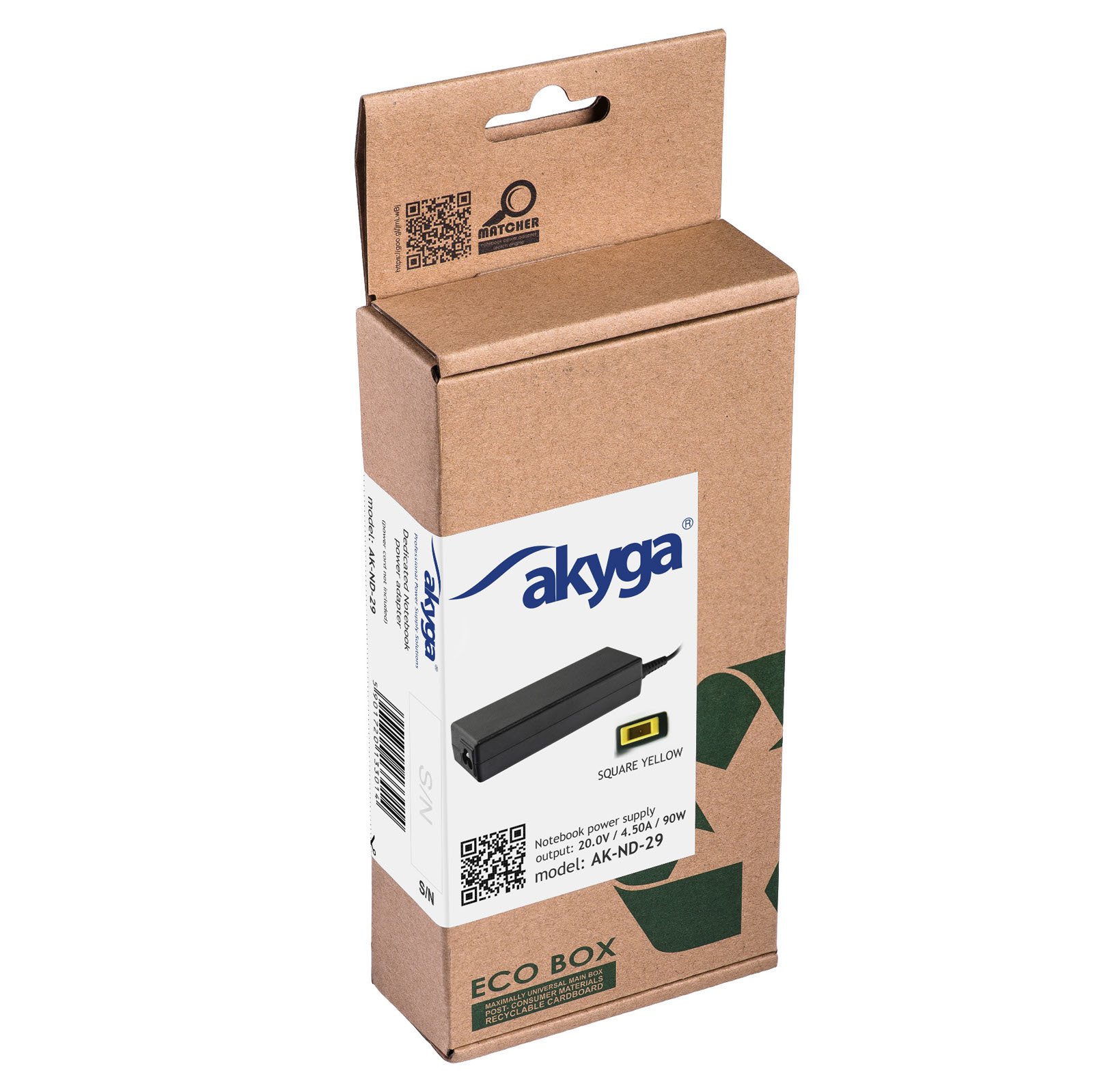 Akyga AK-ND-29 20V/4.5A 90W Square yellow pre Lenovo