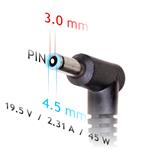 Akyga Nabíjačka na notebook 19,5V/2,31A 45W 4,5x3,0 mm pin DELL 1,2m