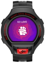 ALCATEL ONETOUCH GO WATCH SM03, Black/Dark Red