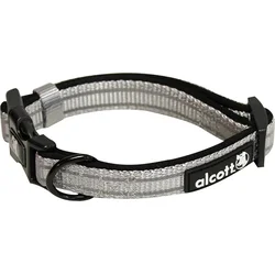Alcott reflexní obojek pro psy, Adventure, šedý, velikost S