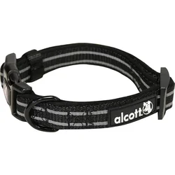 Alcott reflexný obojok pre psov, Adventure, čierny, veľkosť L