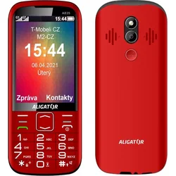 Aligator A835 Senior červený + stolová nabíjačka