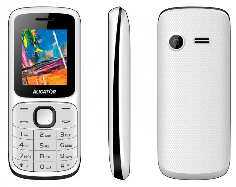 Aligator D210 Dual Sim biela a čierna