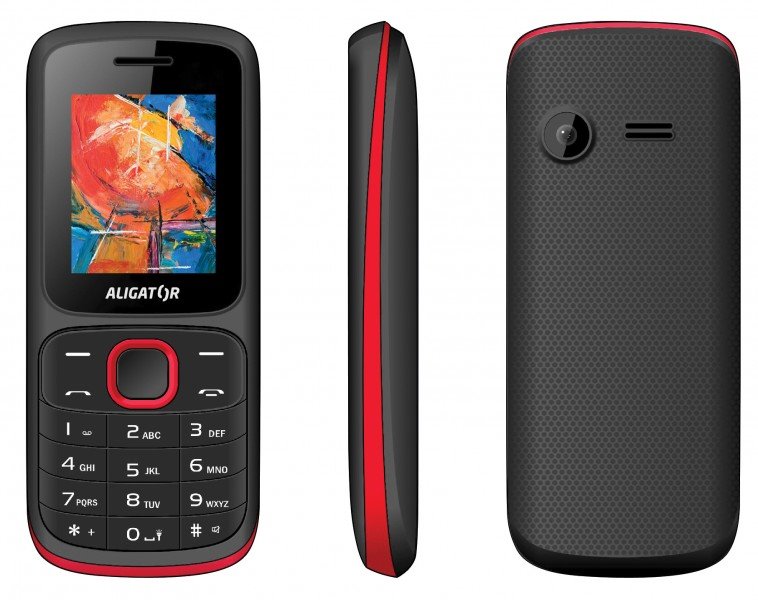 Aligátor D210 Dual Sim čierno-červený AD210BR