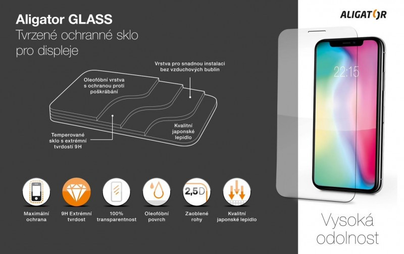 ALIGATOR GLASS ULTRA ochrana displeja iPhone 17 / 17 Pro / 16 Pro