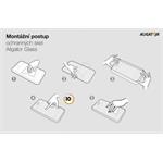 ALIGATOR Ochranné sklo GLASS PRINT iPhone 17 Air čierne, lepidlo na celú obrazovku