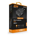 ALIGATOR PD 20W rýchlonabíjačka USB-C, čierna
