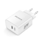 ALIGATOR PD 20W rýchlonabíjačka USB-C, kábel USB-C/USB-C, biela