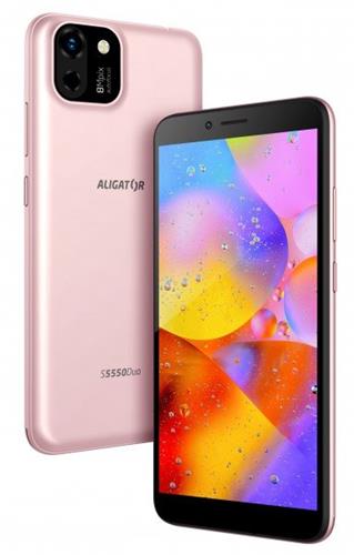 Aligator S5550 Duo 16GB růžovo-zlatý