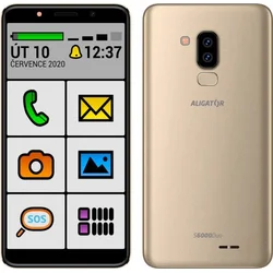 Aligator S6000 Senior zlatý AS6000SENGD BONUS! - Mobilní telefony
