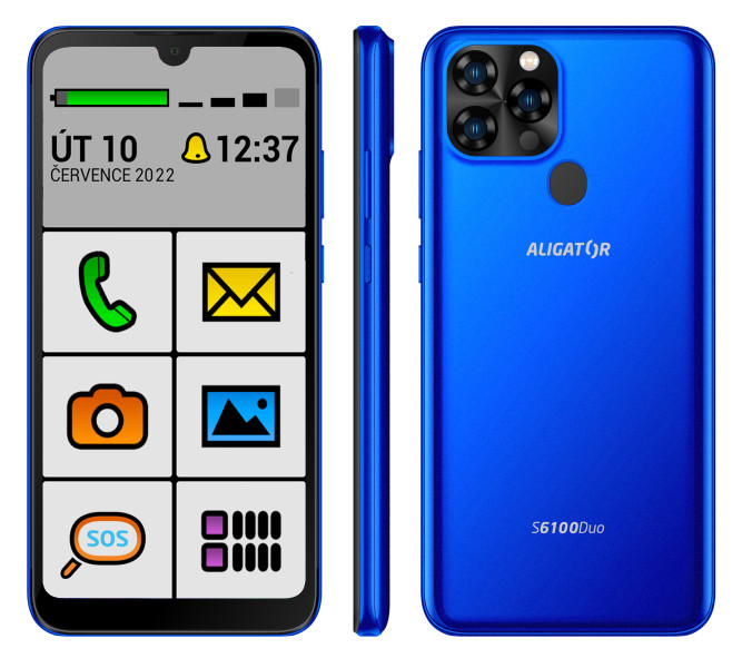 ALIGATOR S6100 SENIOR modrý