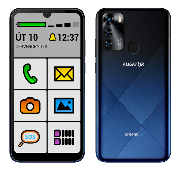 ALIGATOR S6550 SENIOR modrá