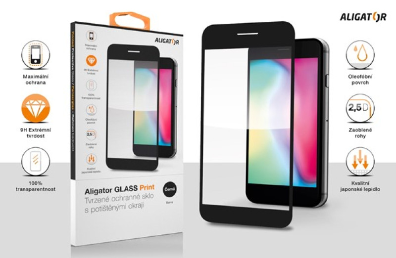 Aligator screen protector GLASS PRINT Xiaomi Poco M4 Pro black