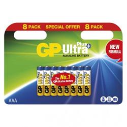 Alkalická batéria GP Ultra Plus AAA (LR03) 8Ks