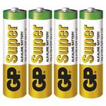Alkalická baterie GP Super AA (LR6), 4 ks