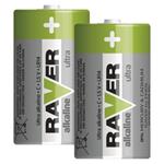 Alkalická baterie RAVER C (LR14) blistr 2Ks