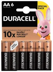 Alkalické batérie Duracell Basic, 6 ks (AA)
