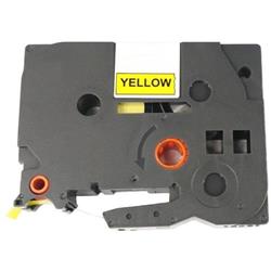Allprint pro Brother TZE-651, TZ-651, 24mm x 8m, černý tisk / žlutý podklad  