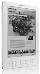 AMAZON Elektronická kniha Kindle DX bílý, 2. generace 9,7" E-ink displej, 3G, 4GB, USB 2.0, 536g