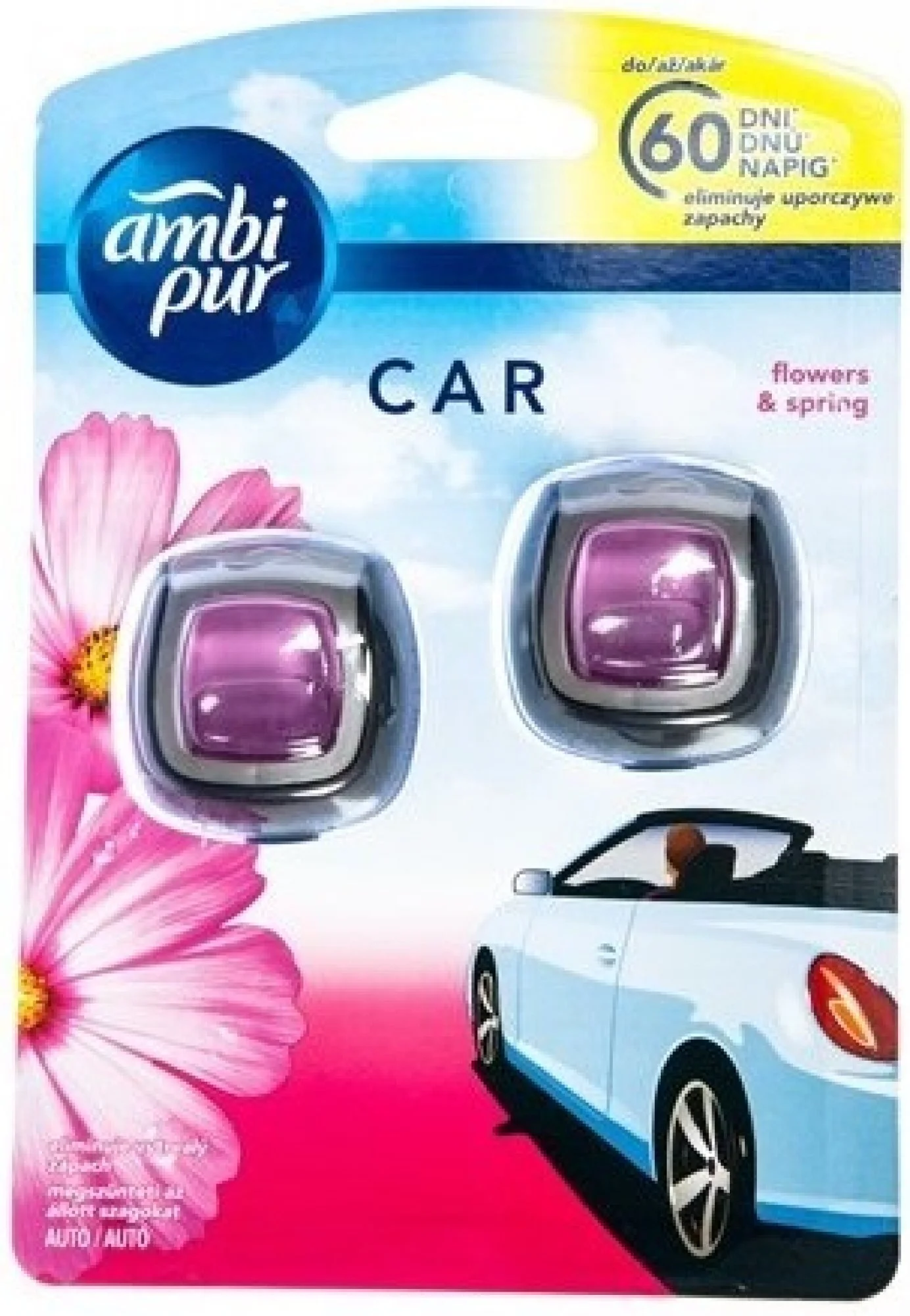 AmbiPur Car Osvěžovač Jaguar Flowers & Spring, 2 x 2 ml