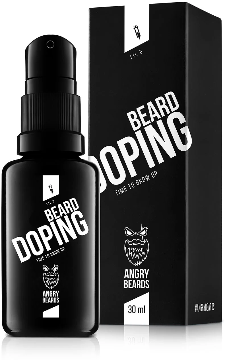 Angry Beards Beard Doping 30 ml - prípravok na rast brady (mesačná kôra)