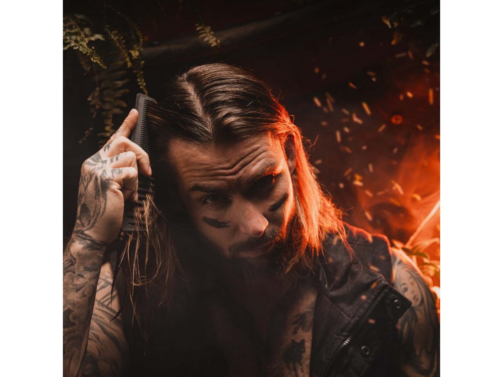 Angry Beards Dual Comb - uhlíkový hrebeň
