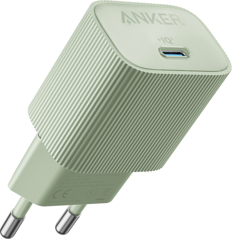 Anker 511 Nano 4 30W nabíjačka USB-C zelená