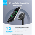 Anker MagGo A25X1 15W bezdrôtový nabíjací stojan čierny