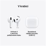 Apple AirPods 4 s aktivním potlačováním hluku (ANC) (MXP93ZM/A)