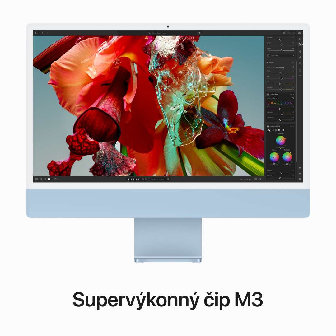 Apple iMac 24" M3 CZ Modrý (MQRR3CZ/A)