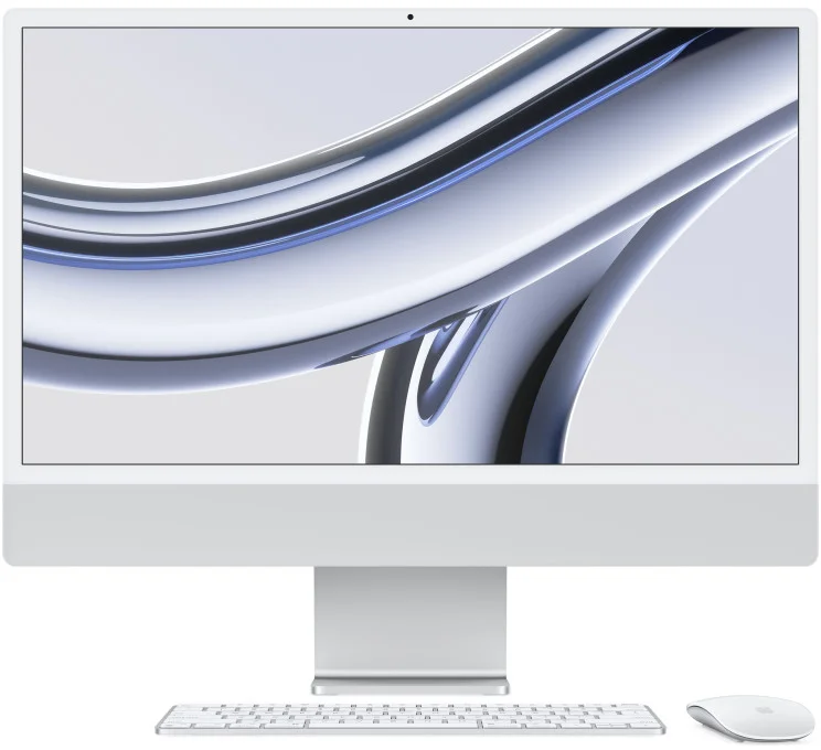 Apple iMac 24" M3 CZ Stříbrný (MQRK3CZ/A)