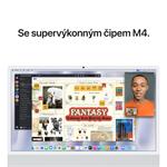 Apple iMac 24" M4 čip 10jadrový CPU/10jadrový GPU,16 GB,256 GB SSD,Strieborný