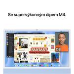 Apple iMac 24" M4 čip 10jadrový CPU/10jadrový GPU,16 GB,512 GB SSD,Modrý