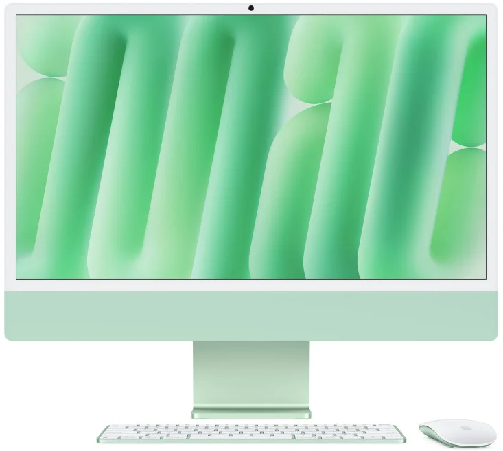 Apple iMac 24" M4 čip 10jadrový CPU/10jadrový GPU,24 GB,512 GB SSD,Zelený