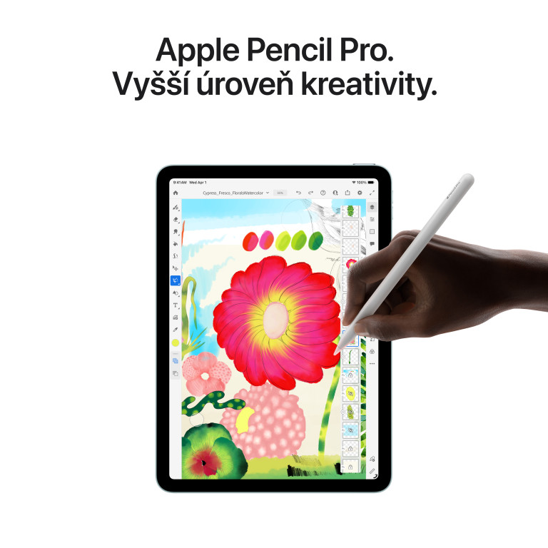 Apple iPad Air M4 13" Wi-Fi + Cellular 256 GB, fialový