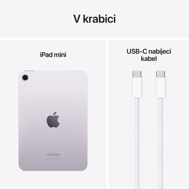 Apple iPad mini Wi-Fi 256 GB - Fialový (2024)