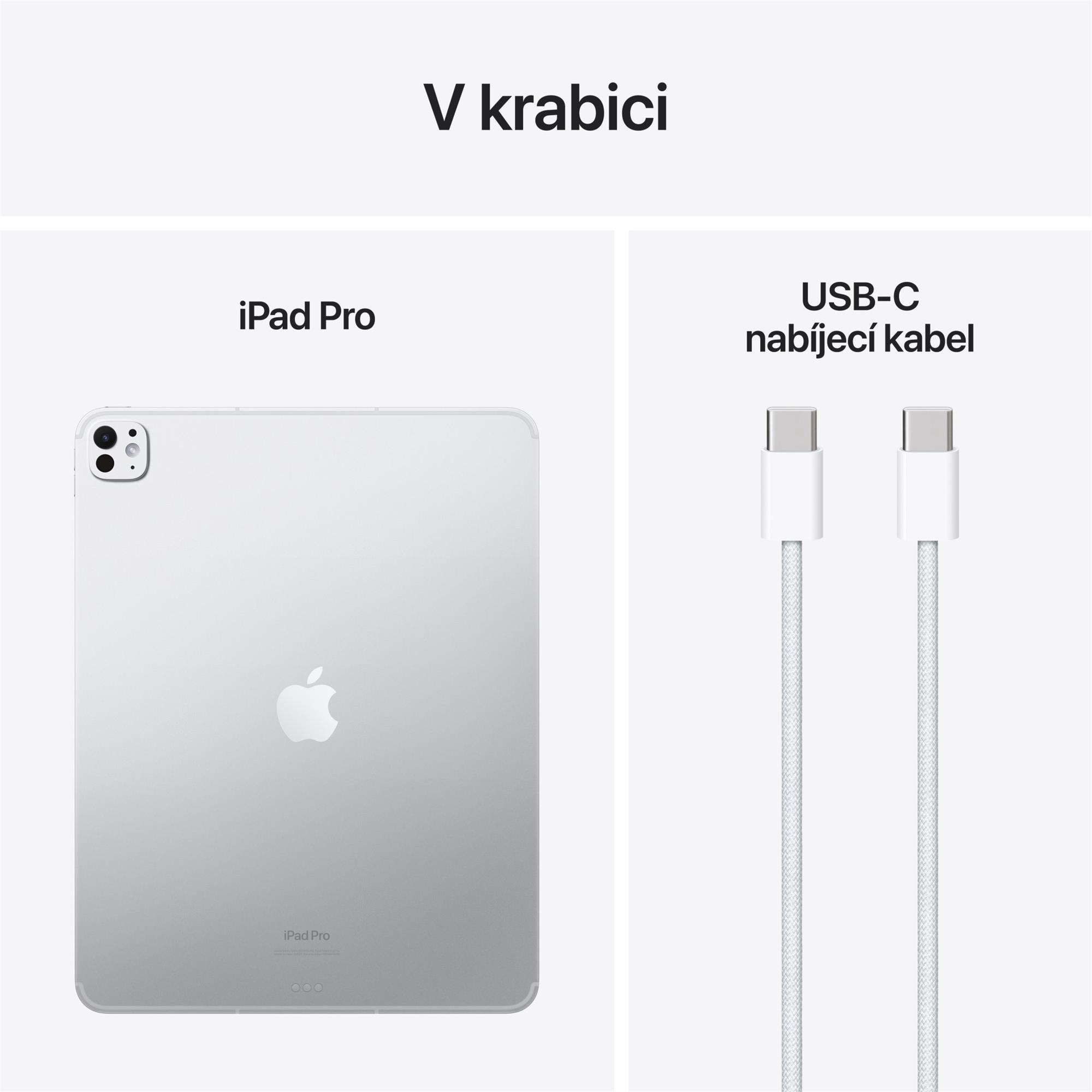 Apple iPad Pro M4 2024 13" Wi-Fi + Cellular 1TB strieborný (MVXX3HC/A)
