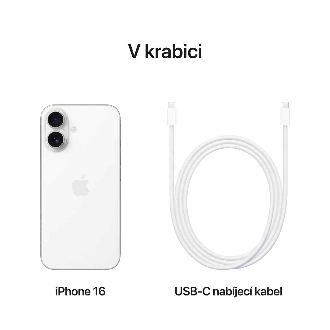 Apple iPhone 16 128GB biely