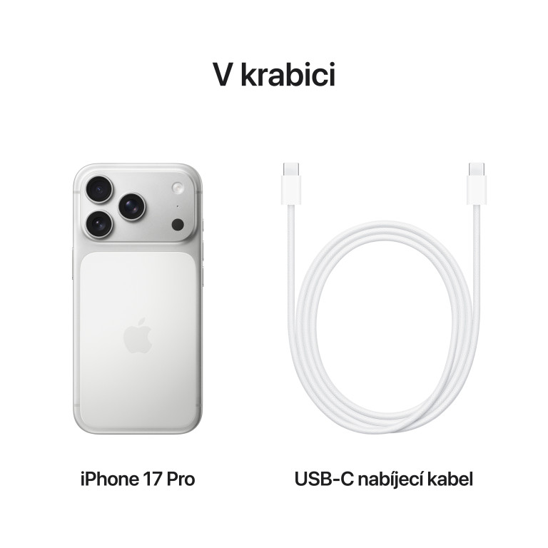 Apple iPhone 17 Pro 512GB stříbrná