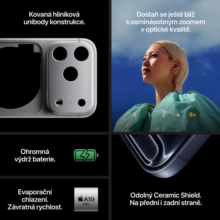 Apple iPhone 17 Pro 512GB temně modrá