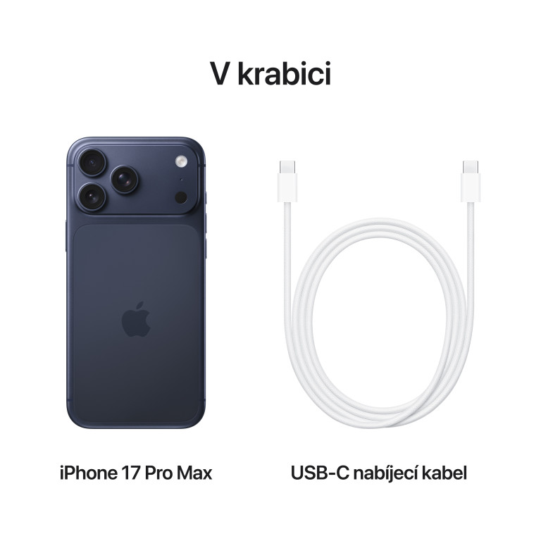 Apple iPhone 17 Pro Max 1TB temně modrá