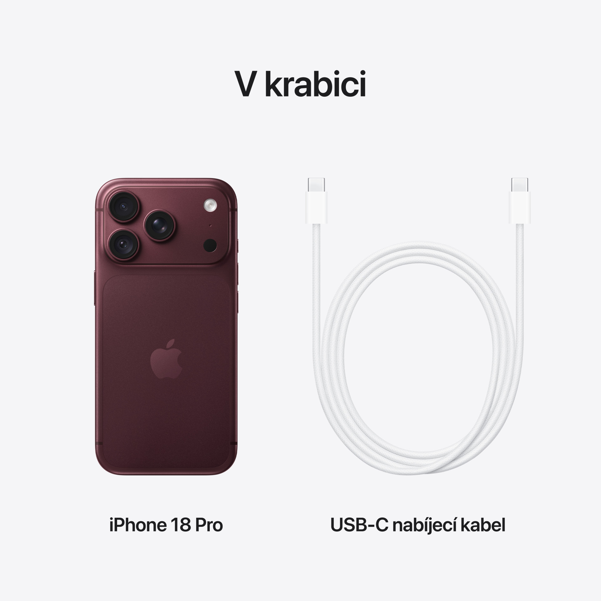 Apple iPhone 18 Pro 1 TB v bordovo červenej farbe