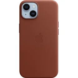 Apple iPhone kožený kryt s MagSafe na iPhone 14, cihlově hnědý