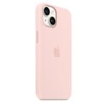 Apple iPhone silikonový kryt s MagSafe na iPhone 14, křídově růžový