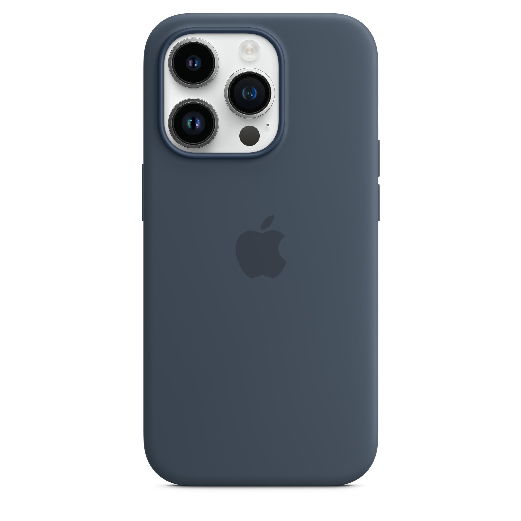Apple iPhone silikonový kryt s MagSafe na iPhone 14 Pro, bouřkově modrý