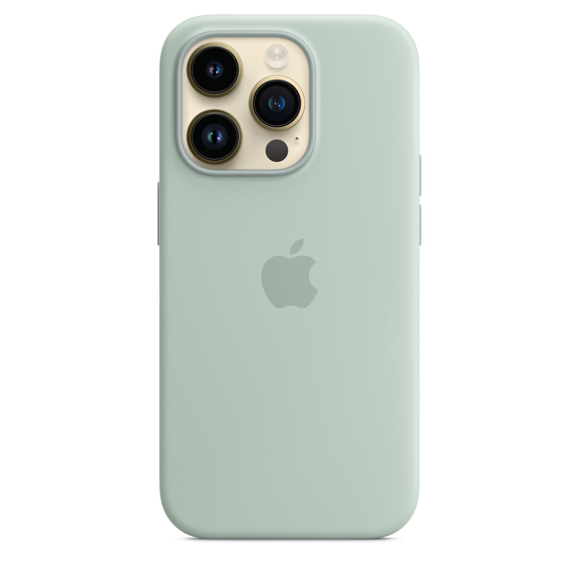 Apple iPhone silikonový kryt s MagSafe na iPhone 14 Pro, dužnatkově modrý