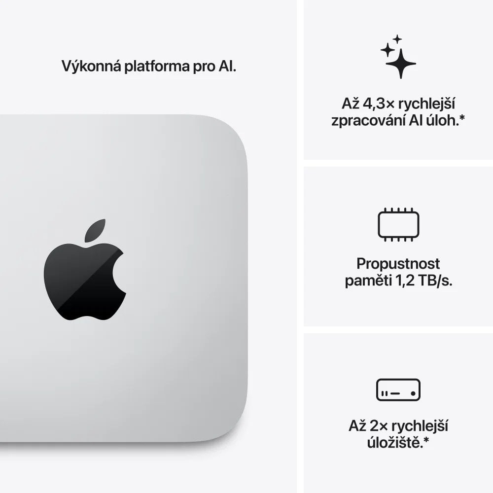 Apple Mac Studio, čip M5 Ultra, 30-jadrový procesor, 64-jadrový grafický procesor, 96 GB, 1 TB