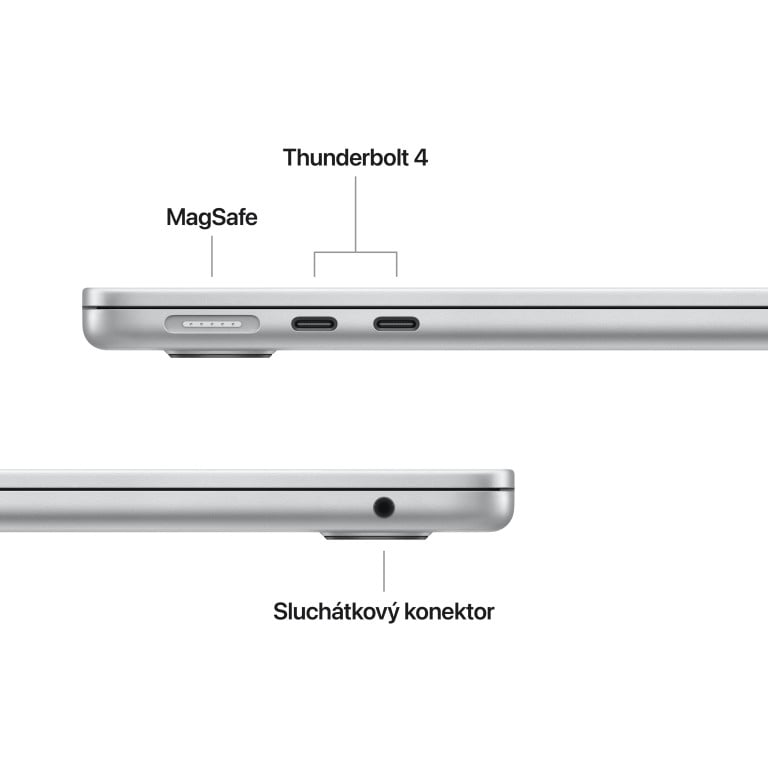 Apple MacBook Air 13,10-jadrový procesor M4/10-jadrový grafický procesor,24 GB,512 GB SSD - Strieborný