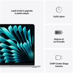 Apple MacBook Air 13,10-jadrový procesor M4/10-jadrový grafický procesor,24 GB,512 GB SSD - Strieborný