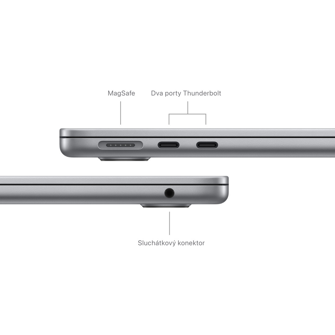Apple MacBook Air 13'',M3 8-jadrový CPU/10-jadrový GPU,512 GB,16 GB,Vesmírne sivá (mxcr3cz/a)